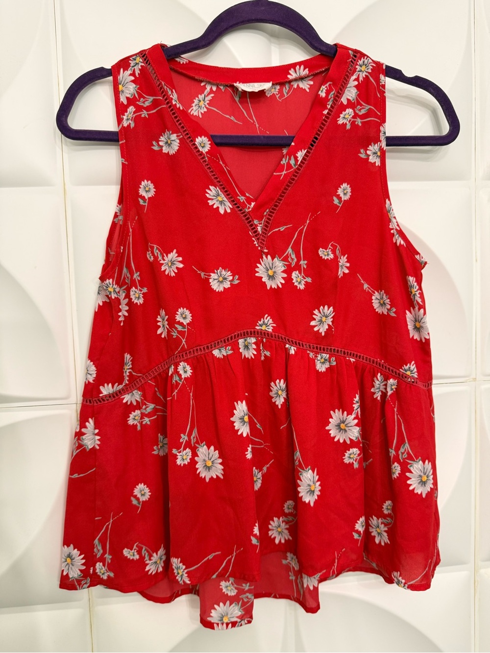 Sienna Sky Red Floral V-Neck